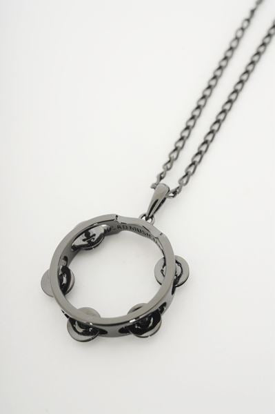  BLACK TAMBOURINE NECKLACE  