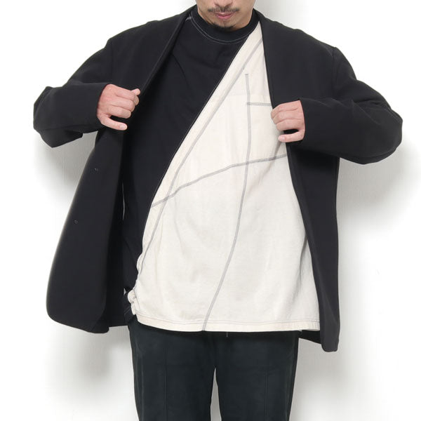 MERCERIZED CO JERSEY VESSEL PANELED L/S TEE