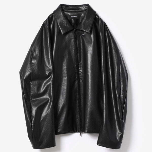 SYNTHETIC LEATHER FLIGHT JACKET