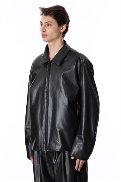 SYNTHETIC LEATHER FLIGHT JACKET