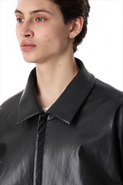 SYNTHETIC LEATHER FLIGHT JACKET