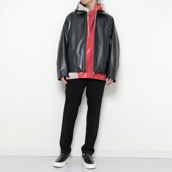 SYNTHETIC LEATHER FLIGHT JACKET