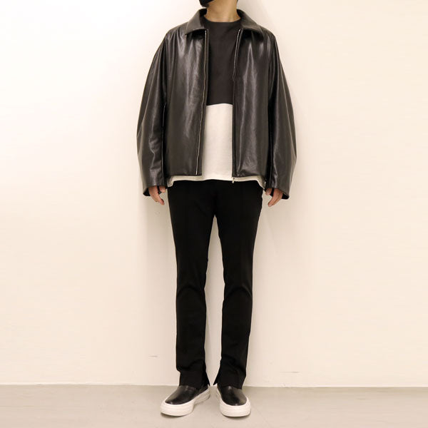 SYNTHETIC LEATHER FLIGHT JACKET