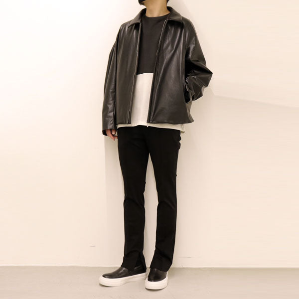 SYNTHETIC LEATHER FLIGHT JACKET