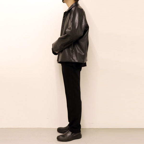 SYNTHETIC LEATHER FLIGHT JACKET