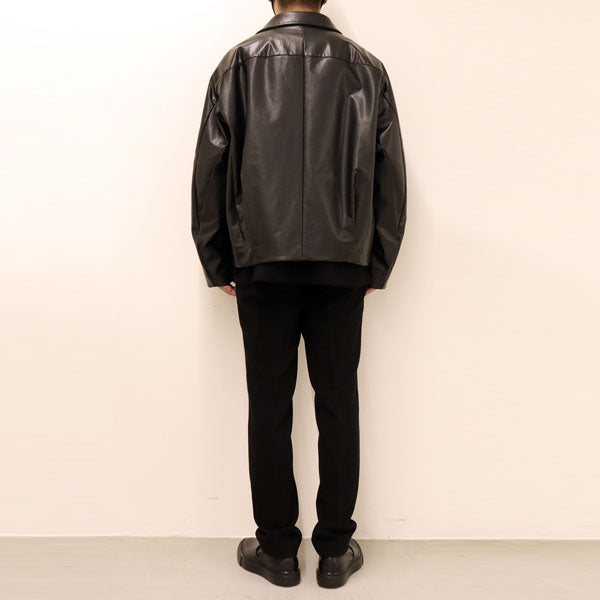 SYNTHETIC LEATHER FLIGHT JACKET