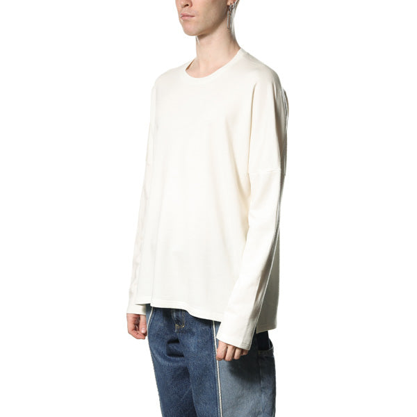 ウォッシャブルウールスヴィン裏毛 クルーネックドルマンL/S