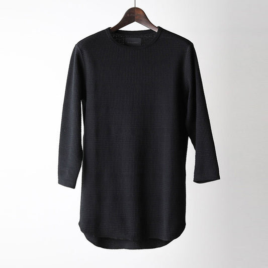  TRANSFER WAFFLE 7分袖  