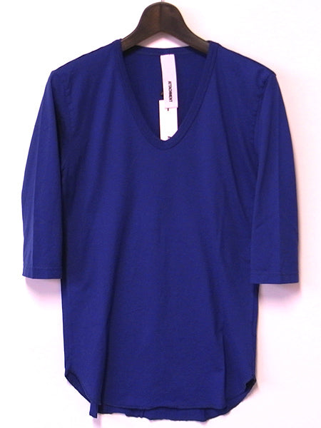 スーピマ天竺 Uネック 7分袖