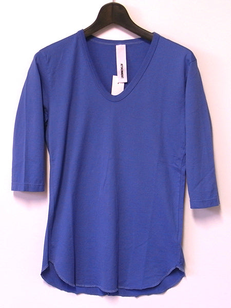 スーピマ天竺 Uネック 7分袖