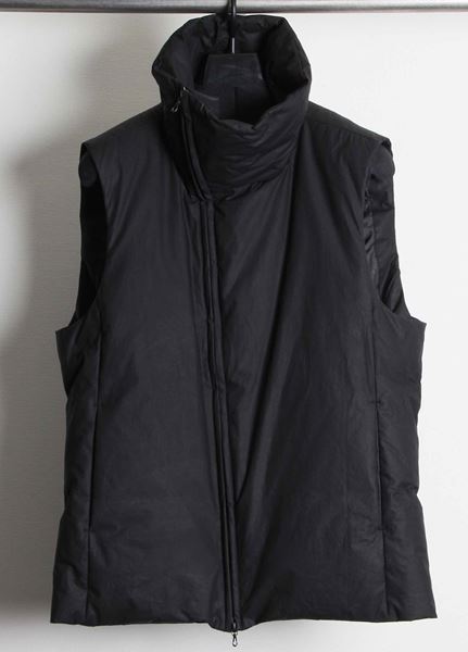 タイプライターレザータ加工 ダウンベスト