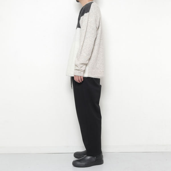 COMPRESSED PONTE JERSEY 2PLEATS TAPERED FIT EASY