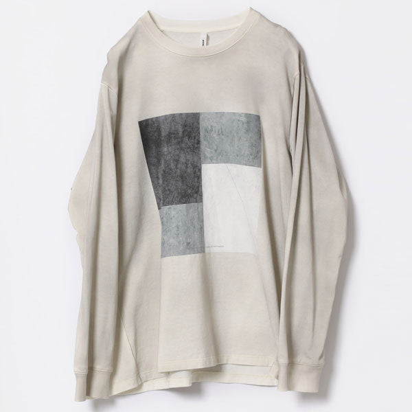 MARCERIZATION JERSEY PRINT L/S T-SHIRT