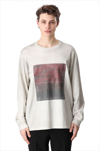 MARCERIZATION JERSEY PRINT L/S T-SHIRT