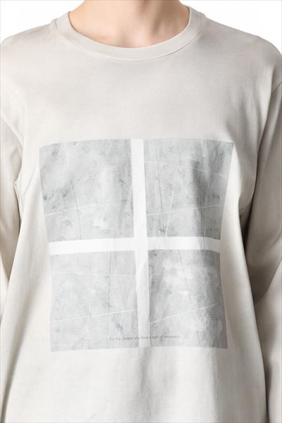 MARCERIZATION JERSEY PRINT L/S T-SHIRT