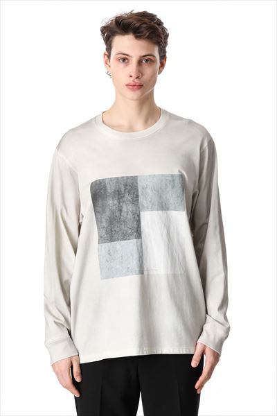 MARCERIZATION JERSEY PRINT L/S T-SHIRT