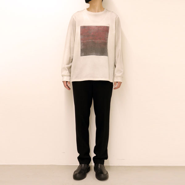 MARCERIZATION JERSEY PRINT L/S T-SHIRT