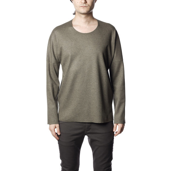 ウールフランネルスムース クルーネックL/S