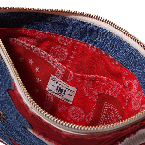 NATIVE U.S.FLAG CLUTCH BAG