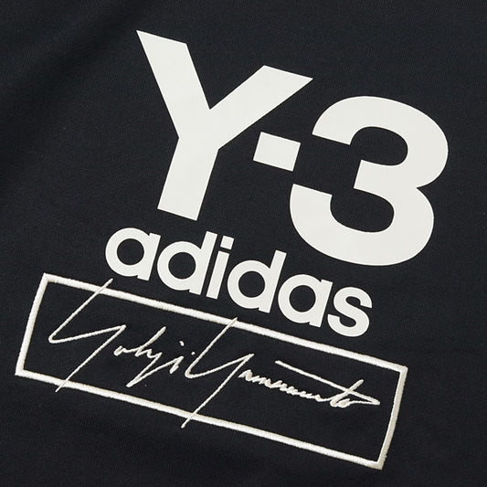  Y-3 STACKED LOGO CREW SWEATER  
