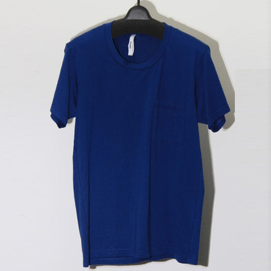  スーピマ天竺 クルーネック ポケット付半袖  