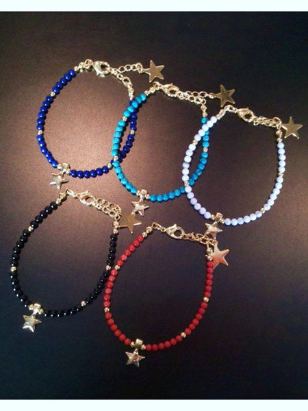  swinging star turquoise bracelet (turquoise)  