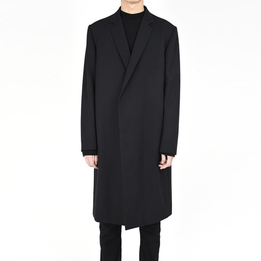 WOOL HIGH COUNT GABARDINE LONG JACKET  