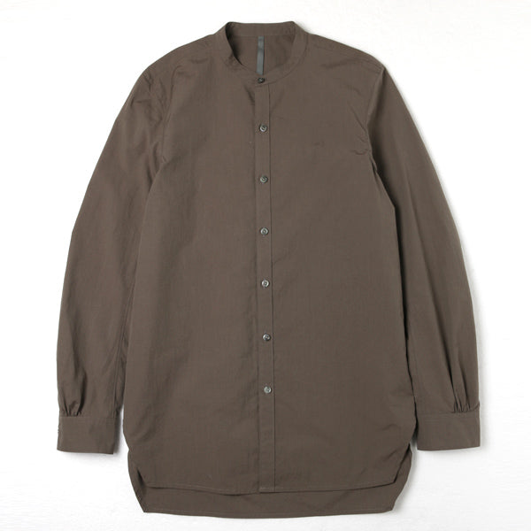 100/2 ギザタイプライター バンドカラーロングシャツ