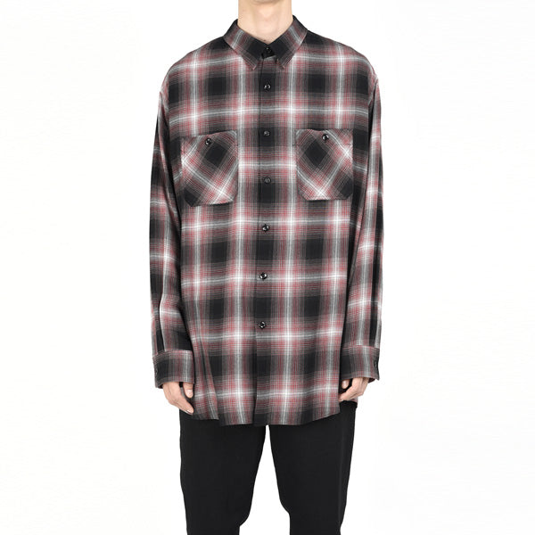 MODAL OMBRE CHECK SHIRT
