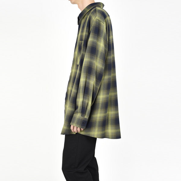 MODAL OMBRE CHECK SHIRT