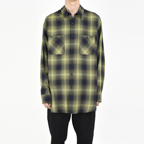 MODAL OMBRE CHECK SHIRT