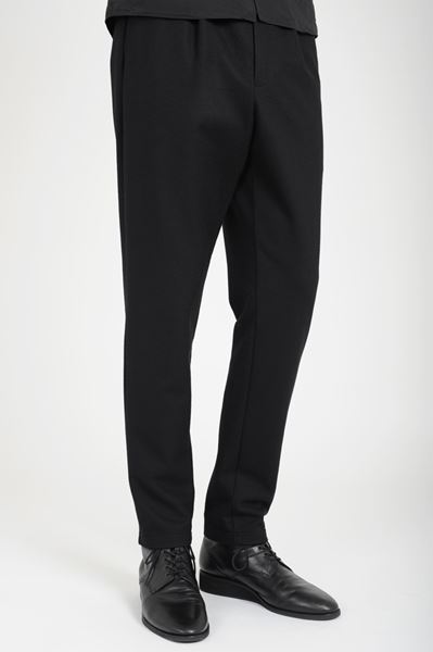 1 TUCK SLIM PANTS WOOL JERSEY  