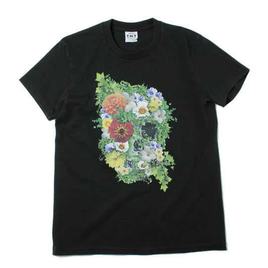  S/SL ラフィー天竺TEE (BOTANICAL SKULL)  