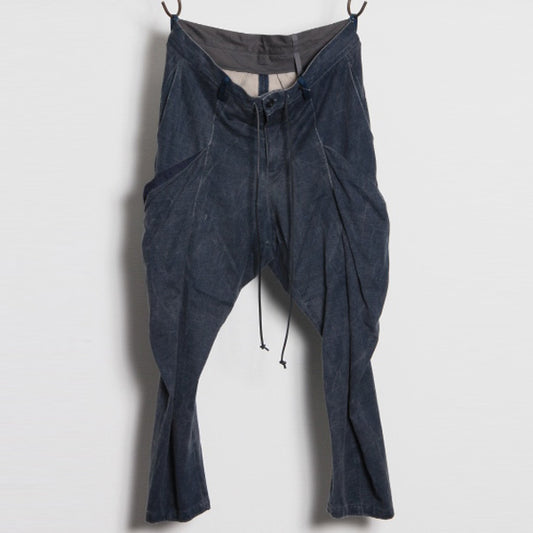  コーティング度詰天竺 アンクルカットジョッパーズパンツ  