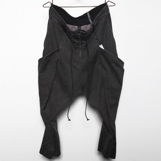  コーティング度詰天竺 サルエルパンツ  