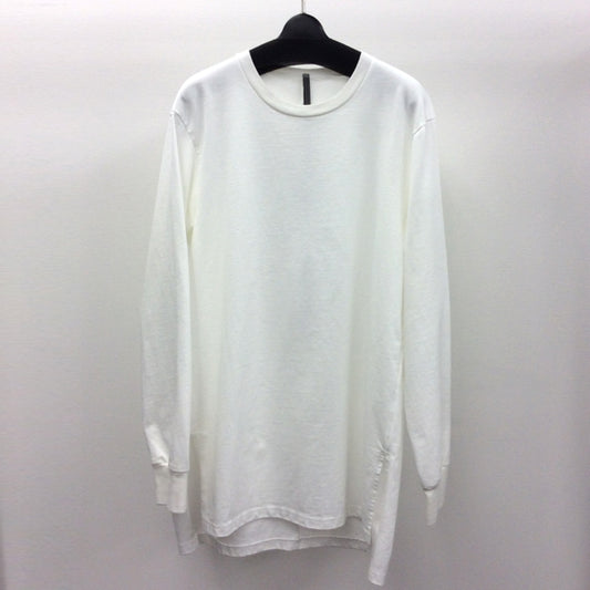  20/1 度詰天竺 クルーネックL/S (WHITE/L.GRAY)  