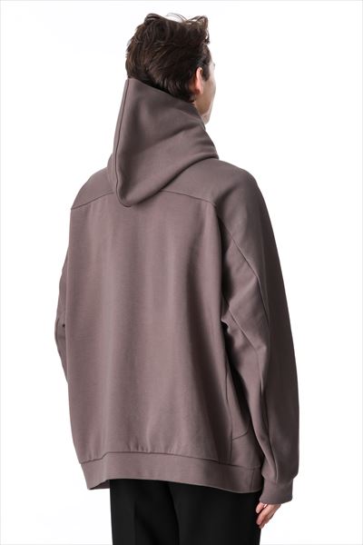 C/PE DOUBLE KNIT HOODED SWEAT SHIRT