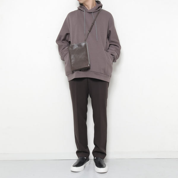C/PE DOUBLE KNIT HOODED SWEAT SHIRT