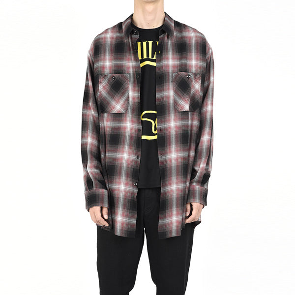 MODAL OMBRE CHECK SHIRT