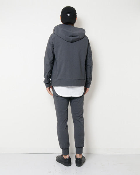 スーパーストレッチメリルハイテンションツイル ZIP UPパーカー (X.GRAY)