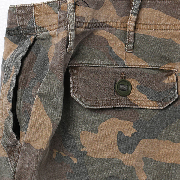 CAMOUFLAGE CARGO STRETCH PANTS