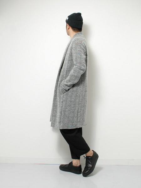 追撚ウールギャバワッシャー ベルト付ワイドテーパードパンツ