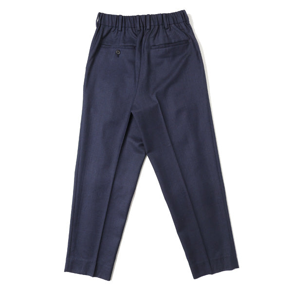 FRONT PLEATS PEGTOP SUPER120sWOOL LT SURVIVALCLOTH