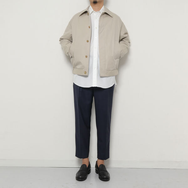 FRONT PLEATS PEGTOP SUPER120sWOOL LT SURVIVALCLOTH