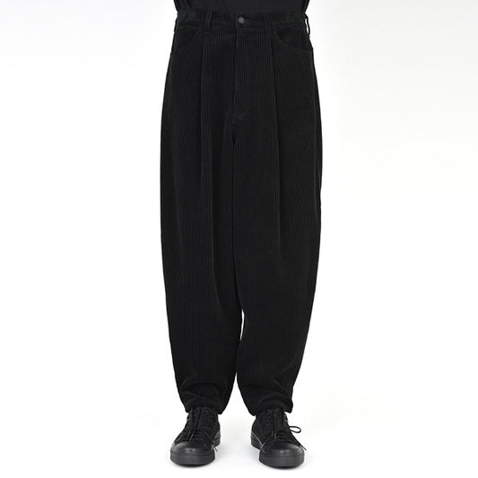  CORDUROY 1TUCK TAPERED WIDE  