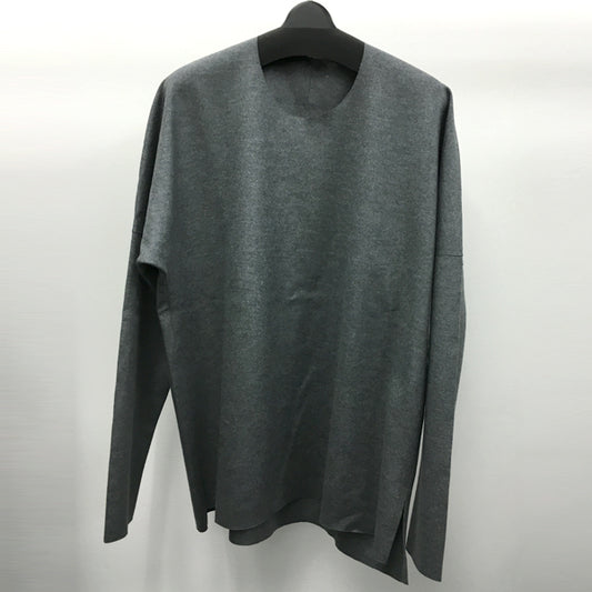  ニットフラノシルキー加工 クルーネックL/S  