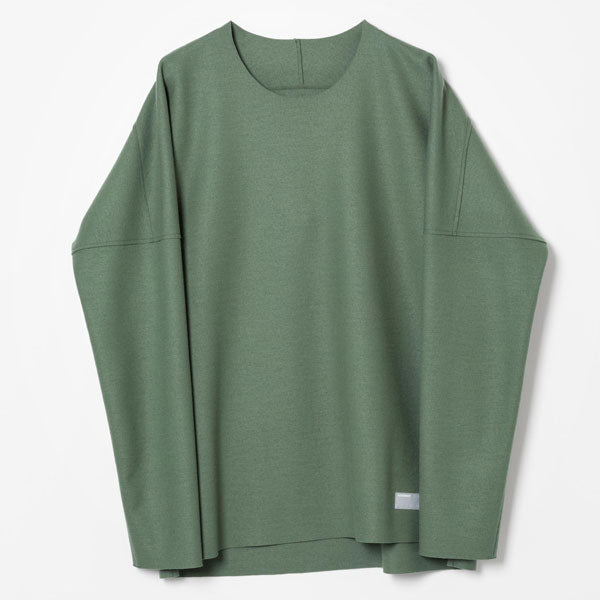 ハードメルトンスムース クルーネックドルマンL/S