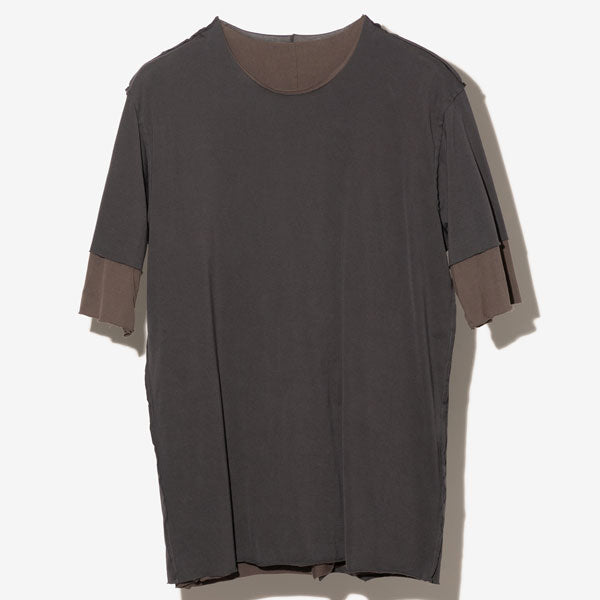 80/2 TIGHT TENSION JERSEY LAYERED T-SHIRT