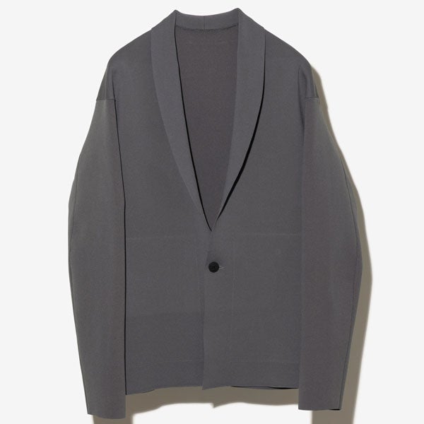PE KNIT SHAWL COLLAR JACKET