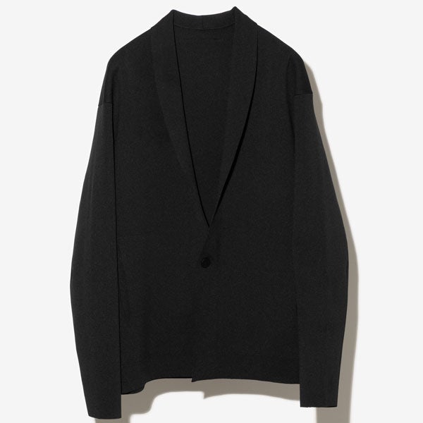 PE KNIT SHAWL COLLAR JACKET